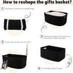 OIAHOMY Storage Basket for Shelves, Closet Cube Storage Bins Baskets for - Image 7