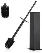 BVL Toilet Brush and Holder Set Black Stainless Steel 304 Square Freestanding by BVLBath