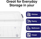 Superio Storage Bins with Lids, Stackable Totes, BPA Free, Odor Free, Organizer - Image 3