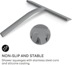 GÜTEWERK Shower Squeegee for Glass Doors, Silicone Window Squeegee, Bathroom - Image 2