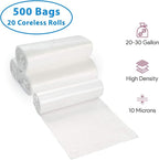 20-30 Gallon Clear Garbage Can Liners, Lightweight, 10 Microns - Image 4