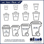 Plasticplace 12-16 Gallon Compostable Trash Bags │ 1Mil │ Green Tint Garbage - Image 4