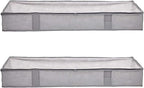 Amazon Basics Under Bed Fabric Zipper Blanket Storage Container Bags by AmazonBasics