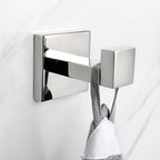 NearMoon Bath Towel Hooks -SUS304 Stainless Steel Square Clothes Robe Hooks - Image 4