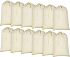12 Pieces 28" x 36" Canvas Laundry Bags Bulk Large Cotton Laundry by Remagr