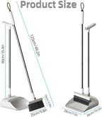 Upgrade Broom with Dustpan Combo Set, Broom and Dustpan Set with Adjustable - Image 6