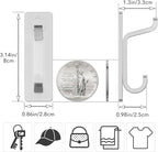 Wall Hooks for Coat and Towel: 13LB Adhesive Door Hanger Stick on - Image 4