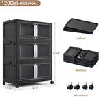 BROVIEW 480QT Stackable Storage Bins - Image 2