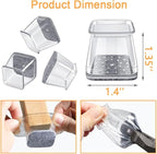 32 Pcs Square Chair Leg Protectors - Image 4