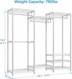VIPEK V5 Medium Portable Closet Wardrobe Heavy Duty Clothes Rack, Freestanding - Image 5