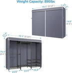 VIPEK V5C Portable Clothes Closet Wardrobe Bedroom Armoires Heavy Duty Covered - Image 5