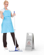 Stainless Steel Wet Floor Sign 2 Pack, 24 Inch Double-Sided Foldable Caution - Image 6