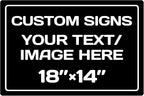 Custom Sign, Personalized Metal signs, Aluminum Weatherproof Metal Sign by Repaly