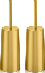 Toilet Brush and Holder, 2 Pack Toilet Brush Stainless Steel, Toilet Bowl Brush by Unknown