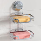 LEVERLOC 2 Tier Soap Holder, Soap Bar Dish by LEVERLOC