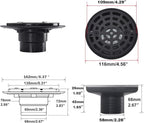 RANDOM Round Shower Drain Kit Matte Black - Image 2