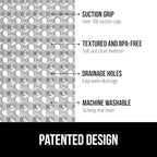 GORILLA GRIP Patented Square Shower Stall Mat, Small Bathtub Floor Mats - Image 2