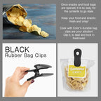 COOK WITH COLOR Bag Clips, Heavy Duty Chip Clip and Refrigerator Magnet Clips - Image 4