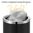 Mbillion Small Trash Can with Swing Lid 2.4 Gallons/9 Liter, Mini Trash Can - Image 4