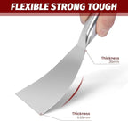 Putty Knife 6 Inch, One Piece Premium Polished All-Stainless Steel Scraper Tool - Image 4