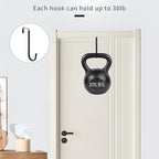FYY Over The Door Hooks, 4 Pack Upgraded Long Door Hangers Hooks - Image 4