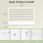 Wall Mounted Clothes Drying Rack 32", Foldable Wall Mount Laundry Rack Folding - Image 6