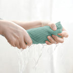 Artoid Mode 100% Cotton Light Green Waffle Weave Kitchen Dish Cloths, 12x12 - Image 3