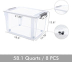 Citylife 58.1 QT Plastic Storage Bins - Image 6