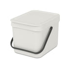 Brabantia Sort & Go Food Trash Can Small Countertop Kitchen Compost Caddy by BrabantiaUSA