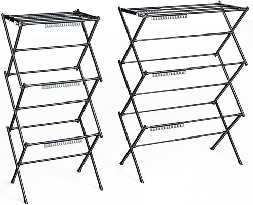 3 Tier Clothes Drying Rack, Foldable & Portable Clothing Drying Rack, by Rbitroise