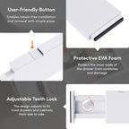 Lifewit 12 Pack Drawer Dividers Plastic 4" High, 13.5-22" Adjustable Drawer - Image 5