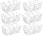 SANNO Wire Metal Baskets Freezer Baskets Farmhouse Organizer Storage Bins Large by SANNO