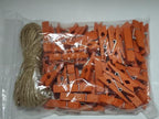 DurReus 50 Pieces DIY Mini Color Wooden Clothespins Home Decoration Hanging - Image 6