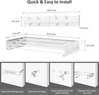Laundry Drying Rack, Collapsible Wall Mounted Clothes Drying Rack - Image 2