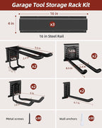 48-Inch Garage Storage Tool Organizer - Image 8