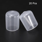uxcell 20pcs Rubber End Caps 16mm ID Vinyl PVC Round Tube Bolt Cap Cover Screw - Image 2