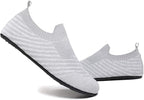 QZKDM Lightweight Slip on Grip Indoor House Slippers Barefoot Non Slip Home - Image 2