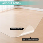 Vicwe Office Chair Mat for Hardwood Floor, Computer Chair Mat for Hardwood - Image 6