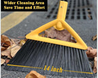 Heavy Duty Broom Outdoor and Indoor, 3 Pack Upgraded Commercial Angle Brooms - Image 3