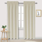DWCN Blackout Curtains for Bedroom – Rod Pocket Thermal Insulated Noise by DWCN