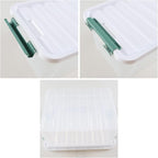 6-Pack Clear Storage Latch Bins, 20 L Plastic Storage Boxes - Image 4