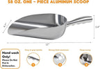 Cast Aluminum Utility Scoop - 58 oz. - Round Bottom - Image 2