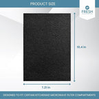 2-Pack Activated Carbon Charcoal Microwave Hood Filters - Image 5