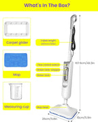 Steam Mop for Floor Cleaning, Effortless Ergonomic Design Floor Steamer for - Image 9