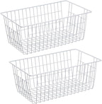 SANNO Freezer Baskets Wire Storage Baskets Closet Baskets Bin Farmhouse by SANNO