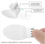 Blulu 12 Pcs Clear Adhesive Hooks - Image 3