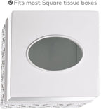 Creative Scents Mirror Damask Square Tissue Box Cover - Image 6