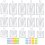 17 Pack Travel Pouches for Toiletries, TSA Approved, Travel Size Portable by SEQUHITKU