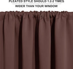 RYB HOME Small Curtains for Bathroom Window, Heavy Duty Thick Privacy Panels - Image 5