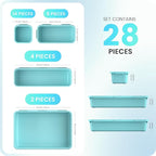 A-LuGei 【28PCS】 Drawer Organizer, Bathroom Organizers and Storage, Makeup - Image 6